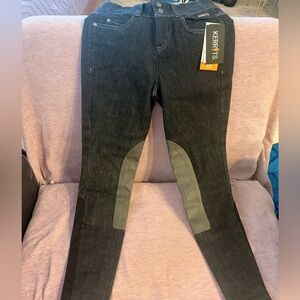 Stretch Denim Knee Patch Riding Breech